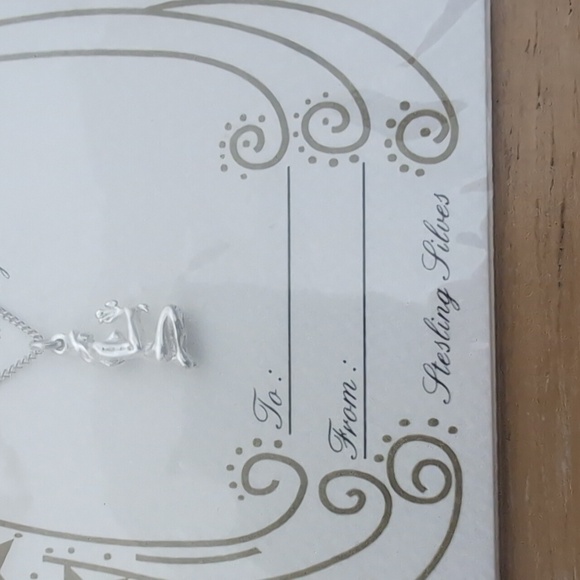 New Sterling Silver Virgo Sign Pendant Necklace - Picture 3 of 3